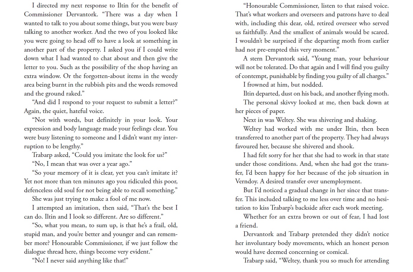 The Tricksters - a sample of the text from Part Two: The Farce